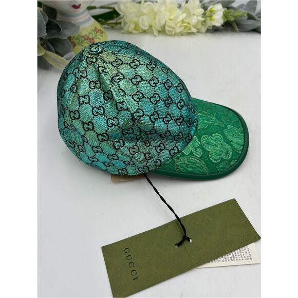 Unisex Gucci, GG metallic jacquard lame baseball cap size medium adjustable main image 6